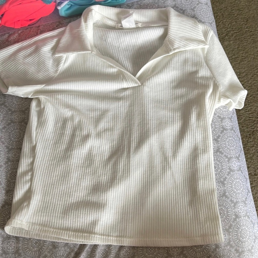 White collared shirt